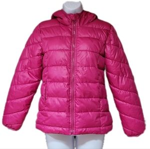 Old Navy Girl's Frost Free Puffer Coat Hot Pink Size XL (14)